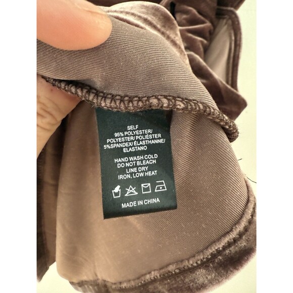 Sunday In Brooklyn Womens L Tank Top Velvet Purple/Brown Asymmetrical Top - Picture 7 of 7